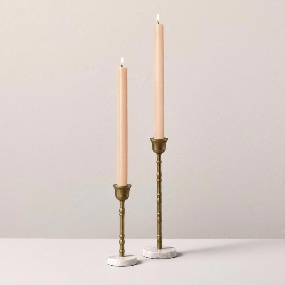 6-Piece Taper Candle Set from Hearth & Hand Blush Color - Picture 3 of 3
